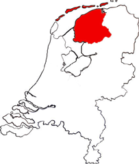 Province of Friesland - Map of the Netherlands