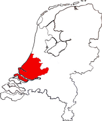 Province of South Holland - Map of the Netherlands