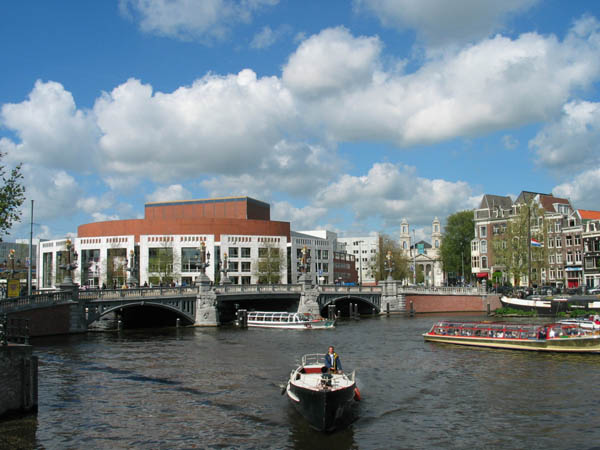 Blauwbrug Bridge Waterlooplein Amsterdam
