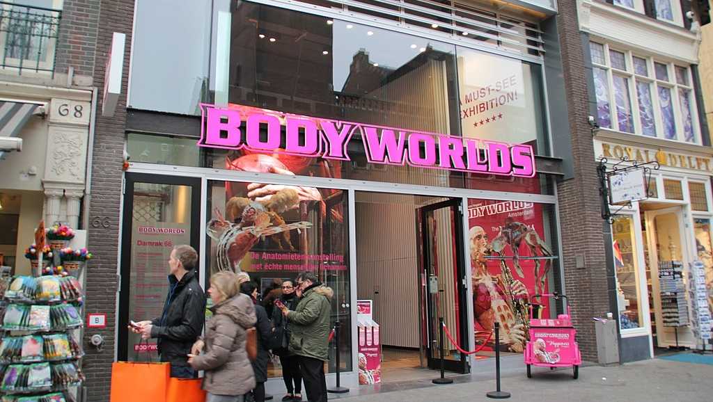 Amsterdam Body Worlds Körperwelten Standort Eingang