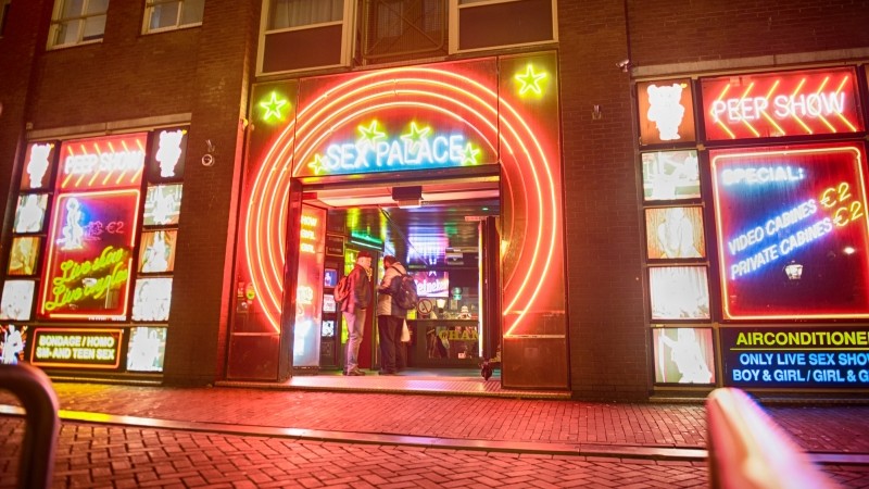 Teatro y bar del sex club de Amsterdam