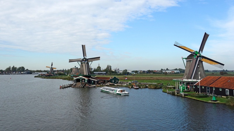 Visite d'Amsterdam à Zaanse Schans photo aérienne