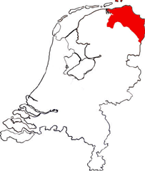 Province of Groningen - Map of the Netherlands
