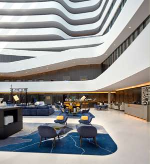 Amsterdam Hilton Hotel Airport Schiphol Lobby