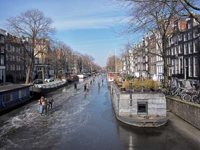 Amsterdam during winter