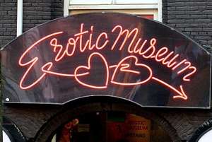 Erotic Museum Neon Light Entrance