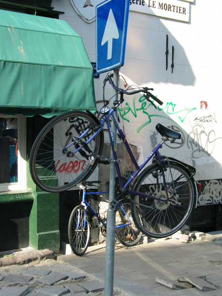 Amsterdam Bike on the Sign