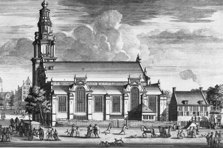 Amsterdam Zuiderkerk chiesa vecchio dipinto