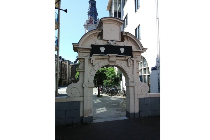 Porta della chiesa Zuiderkerk di Amsterdam