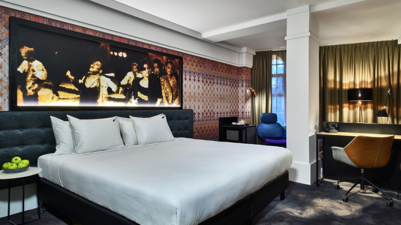 amsterdam hotel hard rock americain room