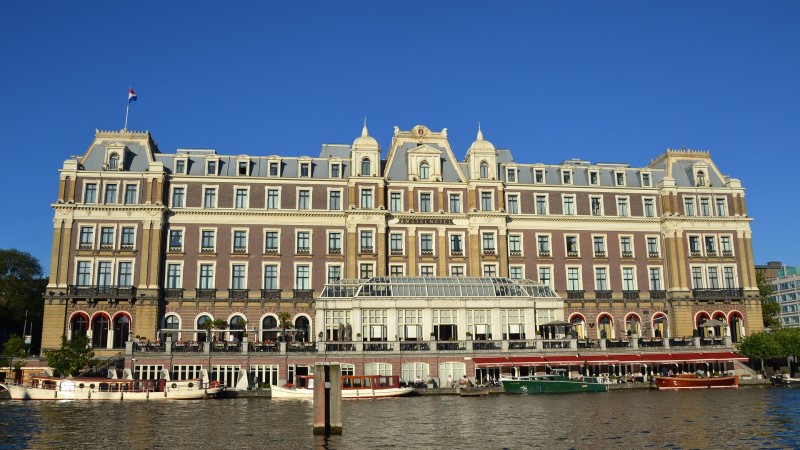 Amsterdam landmark hotel Amstel building exterior