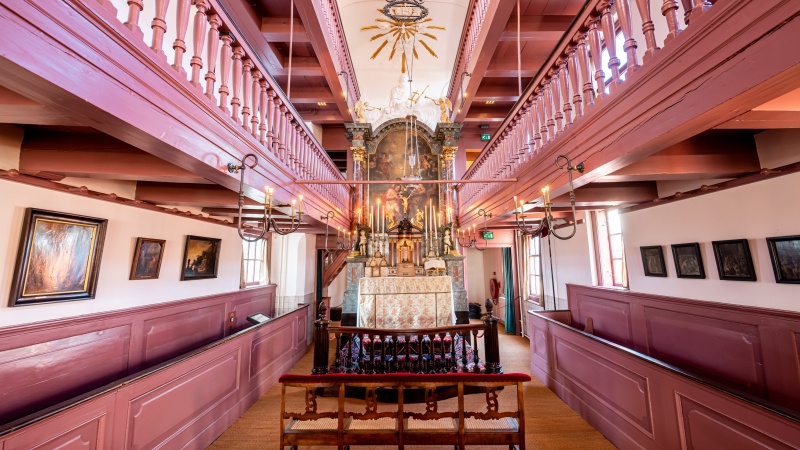 Museumskirche Unser Lieber Herr im Dachgeschoss in der Haupthalle von Amsterdam