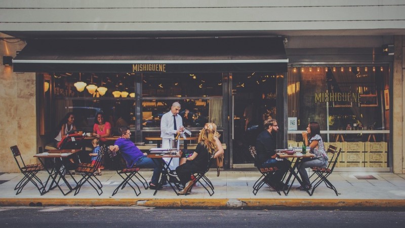 Amsterdam restaurant in Jordaan district outdoor seating