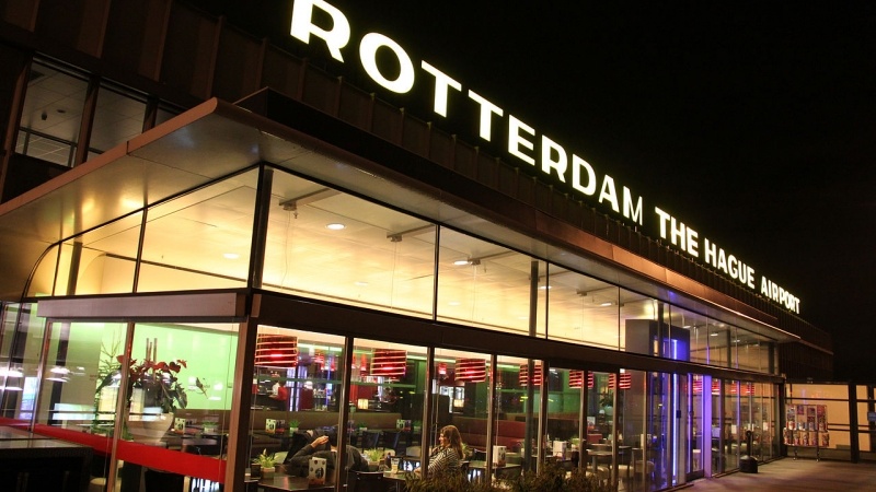Rotterdam airport near Amsterdam