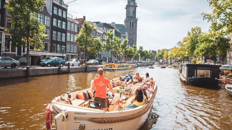 amsterdam tour kanalfahrt open boat kleiner Kanal