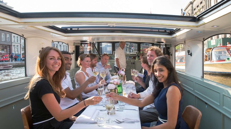 Amsterdam canal cruising boats for rent
