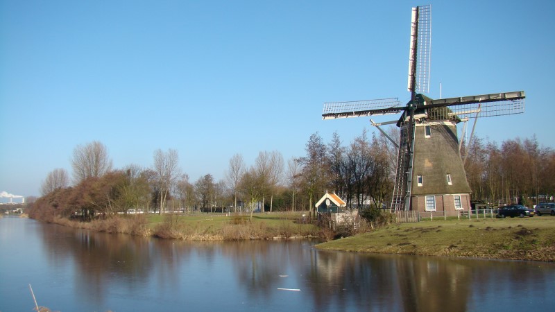 Amsterdamski wiatrak na zewnątrz na zewnątrz 1100 ikry