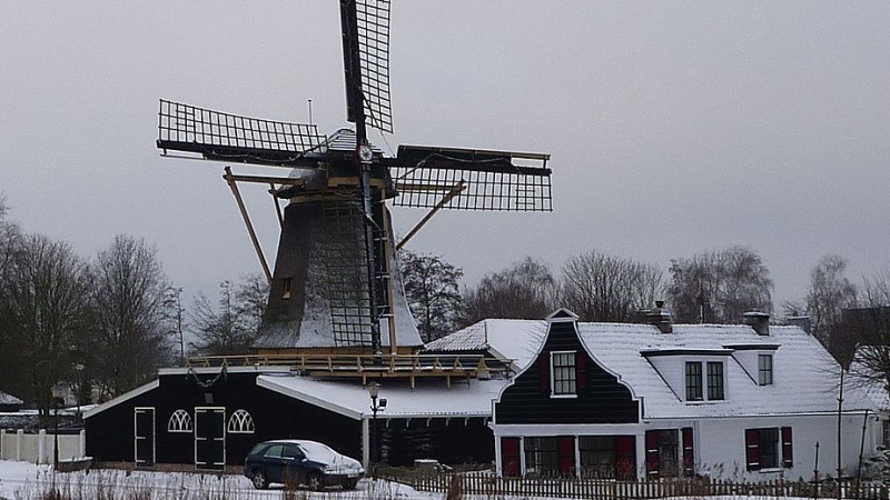 Amsterdamer Windmühle außen D'Admiraal