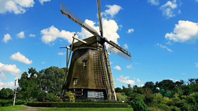 Amsterdamer Windmühle außen Riekermolen